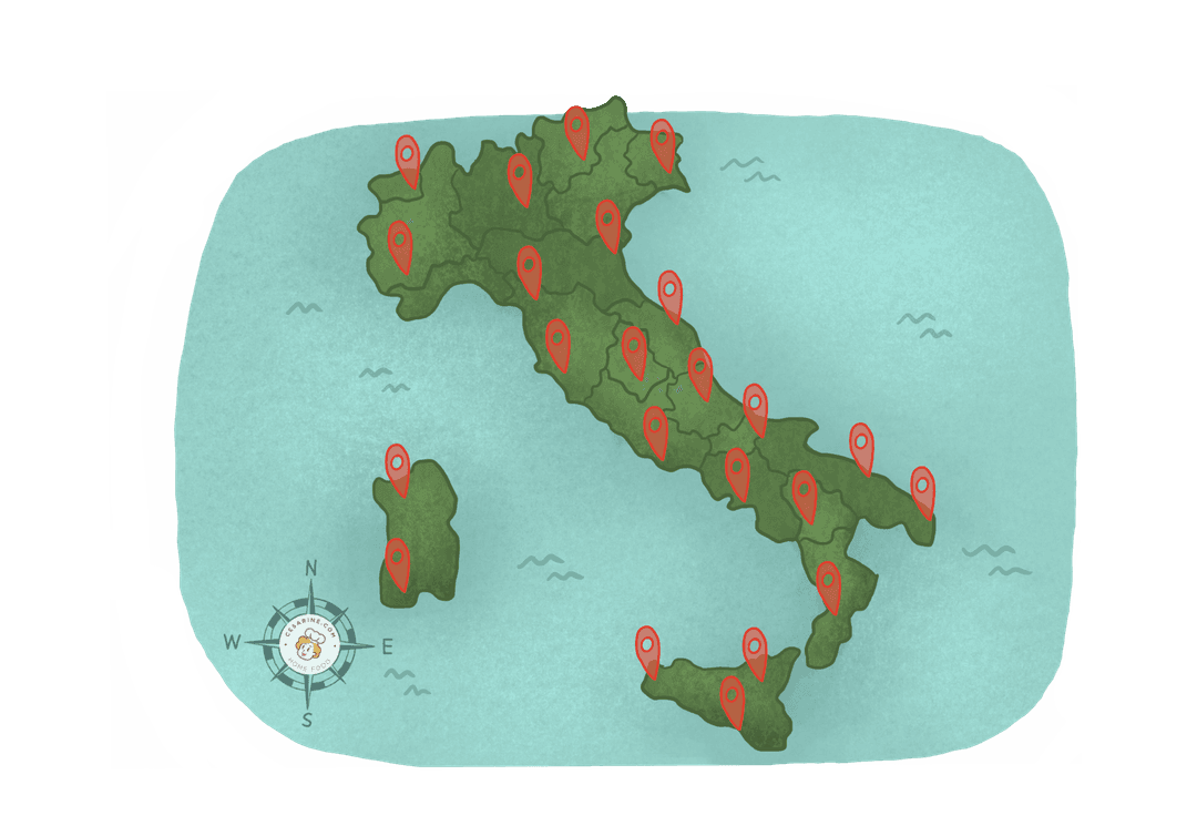 450+ città in Italia